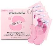 grace & stella Award Winning Under Eye Mask - Reduce Dark Circles, Puffy Eyes, Undereye Bags, Wrinkles - Gel Under Eye Patches, Vegan Cruelty-Free Self Care by grace and stella (48 Pairs, Pink)