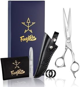 Fengliren High-end Professional Extremely Very Sharp Barber Hair Cutting Scissors Hairdresser Shears For Hair 6.3 Inch Haircut Scissor Made Of 440C Stainless Steel For Hairdressing Salon and Home Use