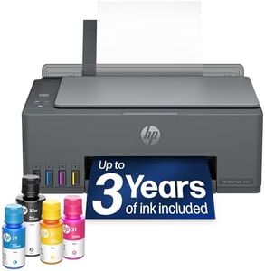 HP Smart Tank 5003 Wireless All-in-One Ink Tank Printer, Scanner, Copier with up to 3 Years of Ink Included, Best-for-Home, Cartridge-Free Refillable, AI-Capable (D06BKA)