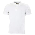 Calvin Klein Mens Campus Polo Shirt - White - M