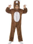 Smiffys Bear Costume, Medium with Hooded Jumpsuit, Children's Animal Fancy Dress, Animal Dress Up Costumes