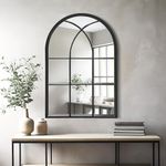 Dewfig Arched Window Wall Mirror, 3