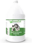 GreenFist Pet Shampoo Conditioner for Dogs & Cats Care Intense Cleaning Power Sooth Skin Made in USA (Coconut Lime 1 Gallon)