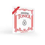 Pirastro Tonica/Gold Label 4/4 Violin String Set - Medium Gauge with Tonica A, D,G & Gold Label E Ball End