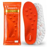 Original Steppers Insoles, 2026 4D Steppers Comfort Boosting Massage Insole, Memory Foam Thermal Insoles, Comfy Insole with Arch Support for Men and Women (Orange, Extra Large (EU 45-46))