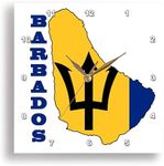 3dRose Flag in Map of Barbados. Out