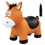 INPODAK Animal Hopper, Horse Space Hopper, Bouncy Animal Hopper for Kids, Jumping Horse for Kids, Toddler Ride On Toy, Hopping Games for Boys Girls