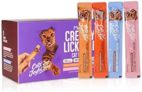 MURVIT Lickable Cat Treats with 4 Amino Acids, Chicken Variety, 48 Tubes