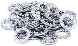 Merriway BH04109 (40 Pcs) Assorted Internal Teeth Shakeproof Lock Washers M5, M6, M8 and M10 Internal Teeth - 10 of each