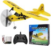 yusvwkj RC Airplane Easy to Fly FX-803 Plus EPP RC Plane with USB Charging, 2.4GHz Remote Contro Glider,Suitable for Beginners, Children and Adults Yellow