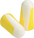 Honeywell 1005074 Howard Leight Bilsom 303S Uncorded Earplug, Disposable, Small Size, Yellow & White Colour, Bullet Shape, SNR 33 dB, Suitable for Construction/Offshore/Mining (Pack of 200 Pairs)