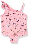 Pink Platinum Girls Baby Unicorn Rainbow Print Swimsuit, Cotton Candy, 18M