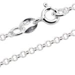 Designer Inspirations Boutique 24" Inch Sterling Silver 2.0 mm Thick Round Belcher/Rolo Chain Necklace for Women Men Unisex - Weight: 5.3 Grams. SKR70