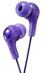 JVC Gumy in Ear Earbud Headphones, Powerful Sound, Comfortable and Secure Fit, Silicone Ear Pieces S/M/L - HAFX7V Purple, Small