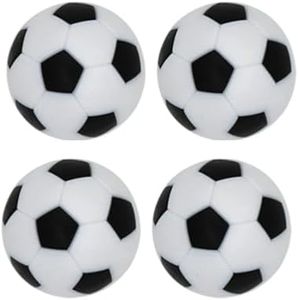 HoFire Table Soccer Foosballs Recreation Ball 1.42" Official Foosball Table Balls, Foosball Accessory Replacements for Home Recreation Room Foosball Table (White-4Pcs)