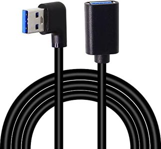 GELRHONR Right Left Angle USB 3.0 Extension Cable,SuperSpeed 90 Degree USB3.0 A Male to Female Super Fast 5Gbps Data Cord for Laptop TV USB Disk Mouse Hard Disk Camera -Black 3.3Ft/1M
