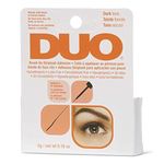 Duo Glue Brush On BLACK Strip Lash Adhesive 7g DARK TONE Hypoallergenic LATEX FREE