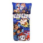 Paw Patrol Toddler Bedding Set, 3 Pups EXPRESSIONS (3 Piece Set, Fits Standard Crib Mattress) Includes Reversible Comforter, Fitted Sheet, Pillowcase Easter Gift (Official Nickelodeon Product)