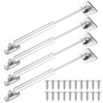 4 x Gas Struts for Heavy lid Gas Lift Struts, 100N Gas Strut Hinges, Slow Down Lid Stay Gas Spring Struts, Soft Close Hinges Lift Stay Support Damper for Kitchen Cabinet Cupboard Door Toy Box Hinges