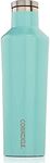 Corkcicle Canteen - Triple Insulated Stainless Steel Water Bottle with Straw - Keeps Cold for 25+ Hours and Hot for 12 Hours - Reusable, BPA-Free, Dishwasher Safe - Gloss Turquoise, 475ml/16oz