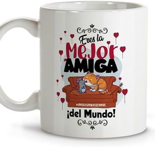 LolaPix Tazas de te. Tazas originales para regalar. Regalo amiga. Regalos amigas originales. Taza cerámica 330 ml.