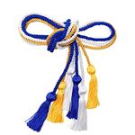 3Pcs Graduation Cords,Rayon Braided Honor Cord with Tassels for Grad Days and Graduates Photography (Gold, Royal Blue, White)