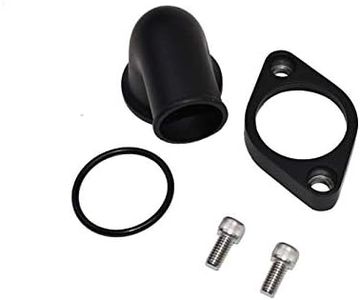 A-Team Performance - 90° Swivel Water Neck Thermostat Housing - Compatible with Chevrolet SBC BBC Small Block Big Block Chevy 283 302 305 327 350 383 396 427 454 502 Black