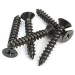 #8 x 1-1/2" Xylan Coated Stainless Flat Head Phillips Wood Screw (100 pc) 18-8 S/S Black Xylan Coating Choose Size by Bolt Dropper
