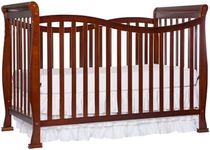 Dream On Me Violet 7-In-1 Convertible Life Style Crib In Espresso, Greenguard Gold Certified, 4 Mattress Height Settings, Made Of Sustainable New Zealand Pinewood