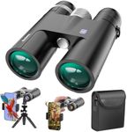 18x50 HD Binoculars for Adults with Upgraded Phone Adapter, Tripod and Tripod Adapter - High Powered with Super Bright and Large View for Bird Watching,Hunting,Travel