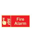 999Store office supplies sunboard fire alarm sticker signage sign board red (30X13 Cm)