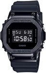 CASIO Men's G-Shock GM5600 Series Interchange Band Digital Watch, Clear Dial, Black Band, Black Bezel