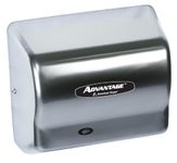 American Dryer AD90-SS Advantage Stainless Steel Standard Automatic Hand Dryer, No-4 Brush Finish, 1/8 HP Motor, 100-240V, 5-5/8-Inch Lengthx10-1/8-Inch Widthx9-3/8-Inch Height