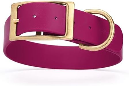 Viper Biothane Heavy Duty Waterproof Dog Collar Strong Coated Nylon Webbing w/Solid Brass Hardware Odor-Proof Easy to Clean High Performance Fits Small Medium or Large Dogs, Magenta Pink