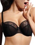 Panache Cleo Women's Lucy Balconnet Bra, Black, 34D