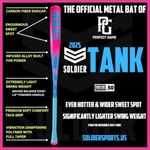 2025 SOLDIER TANK BBCOR BASEBALL BAT 32/29 | 32" | 1 Piece Alloy | (-3) | 2 5/8” Barrel