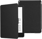 Fintie Slimshell Case for 6.8" Kindle Paperwhite (11th Generation-2021) and Kindle Paperwhite Signature Edition - Premium Lightweight PU Leather Cover with Auto Sleep/Wake, Black