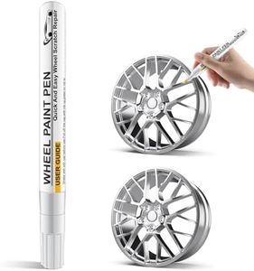 Silver Rim Touch Up Paint,Wheel Touch Up Kit Wheel Paint Rim Paint Pen Rim Paint For Car Wheel Repair Quick And Easy Repairs for Curb Rash, Scuff And Scratch,Rim Paint For Car Wheel Repair