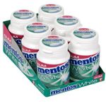 Spearmint Mentos White Sugar Free Chewing Gum - 40 Pieces Tub (Pack of 6)