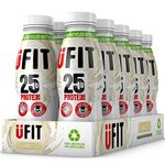 UFIT High 25g Protein Shake, No Added Sugar, Fat Free, Vanilla Flavour Ready to Drink, Pack of 10 x 330 ml