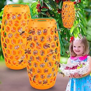 Wasp Traps Outdoor Hanging Reusable Safe 2 Pack