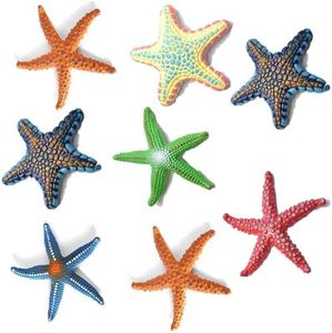 8 Pieces Big Diving Toys Pool Toy Starfish Sea Animals Sets Summer Toys Swimming，Diving Toys Set Dive Throw Toy Set Underwater Swimming Toy