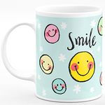 CHHAAP Smiley Your Smile is Greatest Gift of All Best Gift for Kids Brother Sister Son Daughter Boys Girls Hd Printed Microwave Safe White Ceramic Coffee Mug (350 ml)