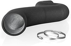 AC INFINITY Flexible 4-Inch Aluminum Ducting, Heavy-Duty Four-Layer Protection, 25-Feet Long for Heating Cooling Ventilation and Exhaust