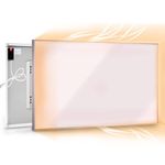 Coldfighting 180W Far Infrared Panel Heater Electric Heater Panel Wall Mounted/Ceiling Mounted, Suitable for Use Under Desk,Living Room, Bedroom CO2-Free Energy Efficient Electric Heater
