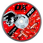 OX Tools OX-PU10-14 14" Fast Cutting Diamond Blade for Reinforced Concrete, Granite, Bluestone and Hard Pavers, Masonry Wet Saw Blade,Diamond Saw Blade,10mm Segments