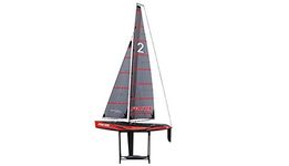 Amewi 26061 V2-100cm 2,4 Boat Focus V2 – 100 cm Racing Yacht 2.4 GHz, RTR, Black