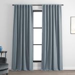 Half Price Drapes Boch-PL1702 Bellino Blackout Curtain, 50 x 108, Gulf Blue