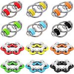 12 Pack Fidget Toys Bike Chain Decompression Toy Bicycle Chain Key Chain Fidget Toy Set Roller Chain Fidget Toy Stress Reducer Bicycle Chain Bike Chain Fidget Toy for Anxiety Autism Adults Teens