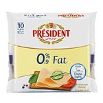 President 0% Fat Extra Light Processed Cheese, 10 Slices - 200g